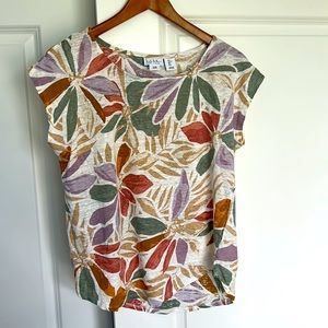 Nicole Miller Linen Sleeveless Top